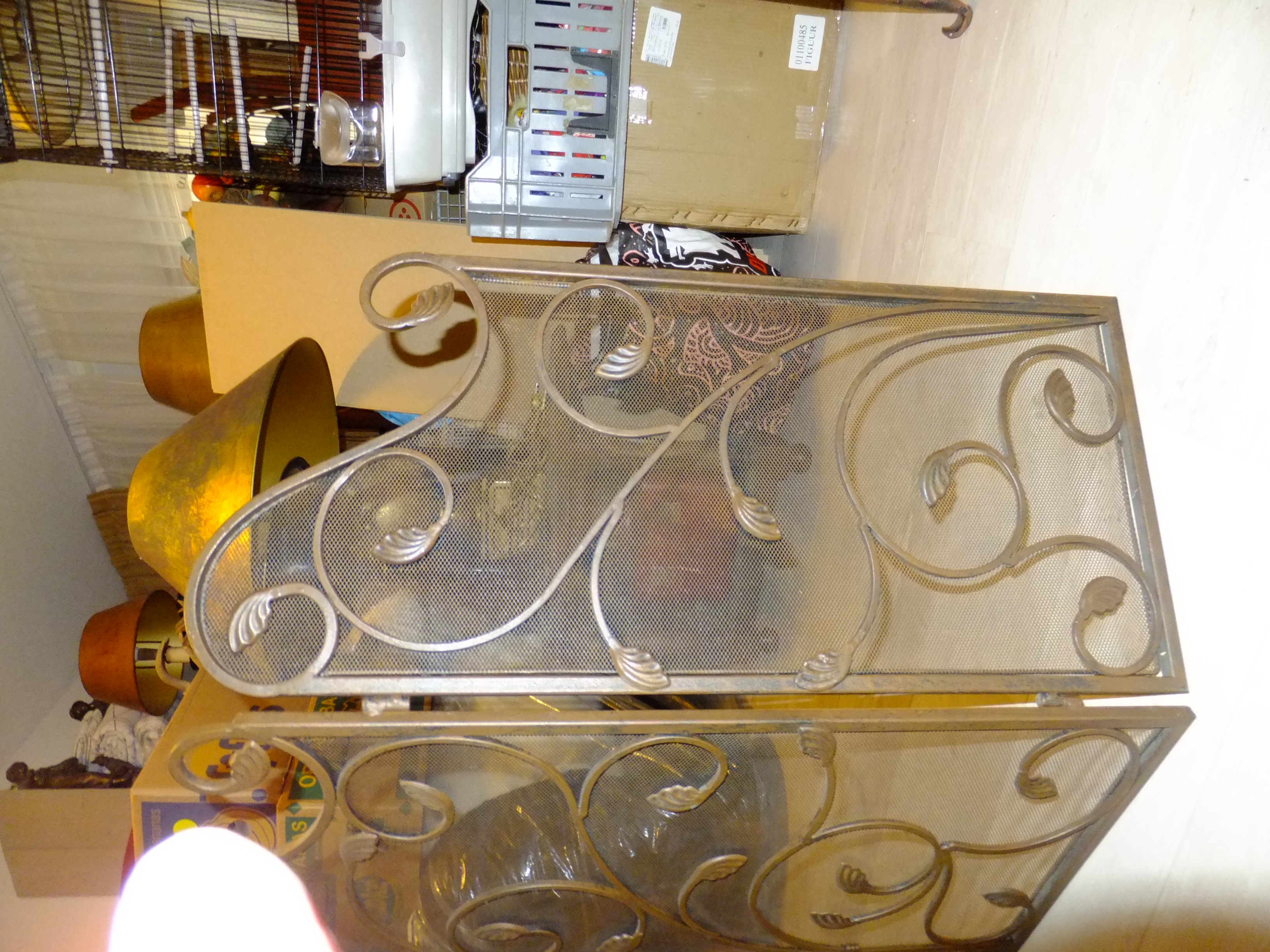 Brocante haardscherm.