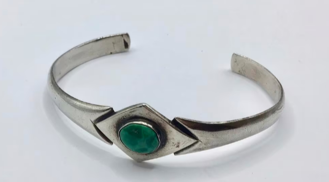 Vintage armband zilver 925 gemerkt Turquoise steen Art Deco Vintage armband zilver 925 gemerkt Turquoise steen Art Deco