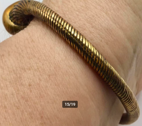 Vintage armband Keltisch Gallisch brons goud schat van Tayac