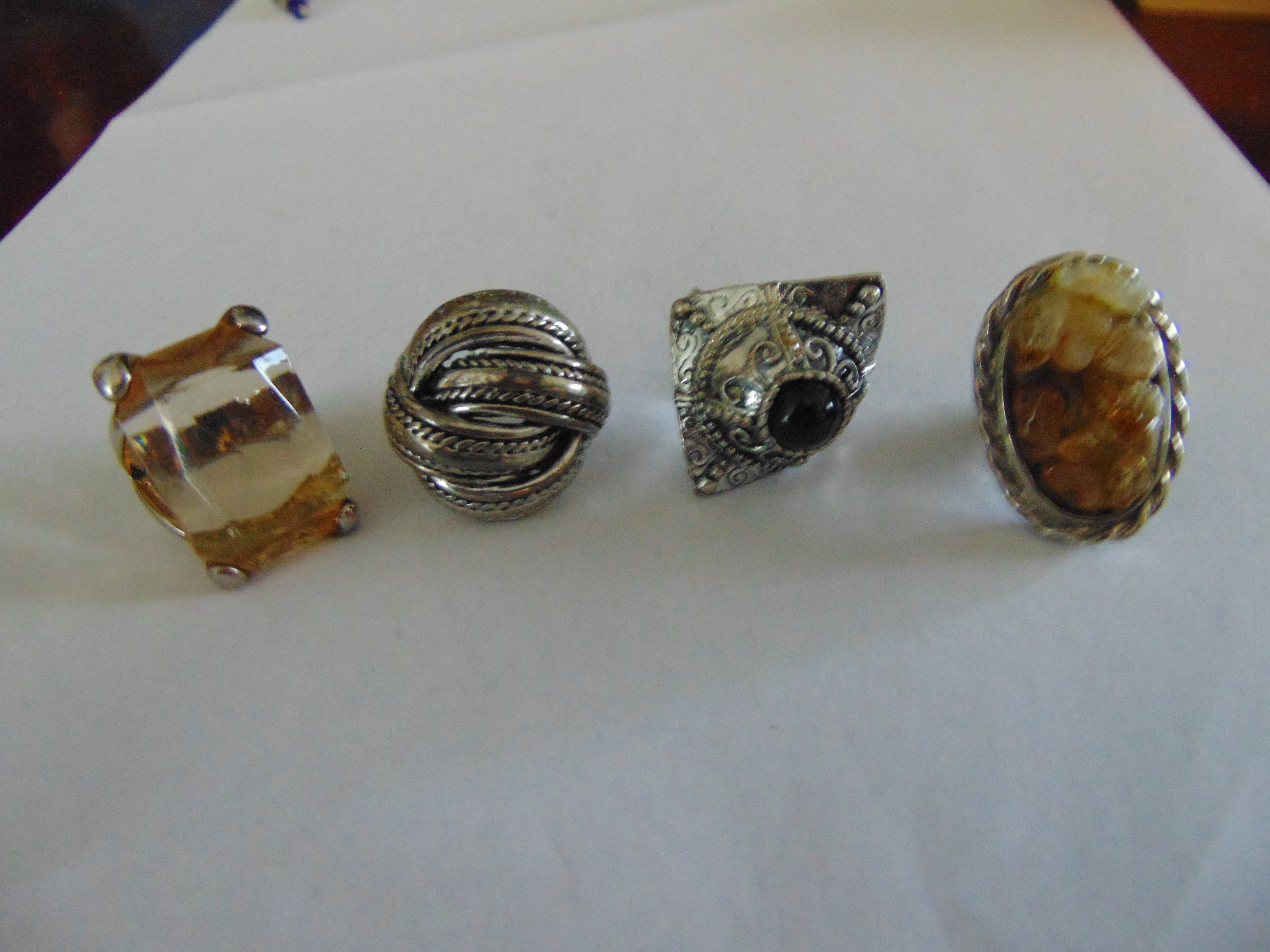 4 Vintage ringen