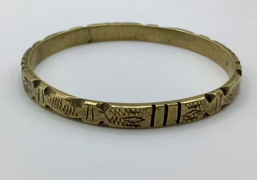 Vintage Tuareg armband koper brons bewerkt Touareg armband