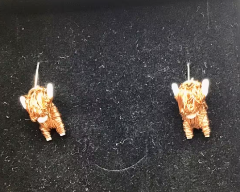 Exclusieve Designer oorbellen door Avril Manderson zilver koper nieuw