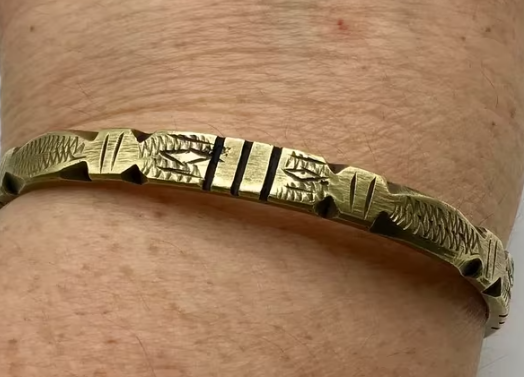Vintage Tuareg armband koper brons bewerkt Touareg armband