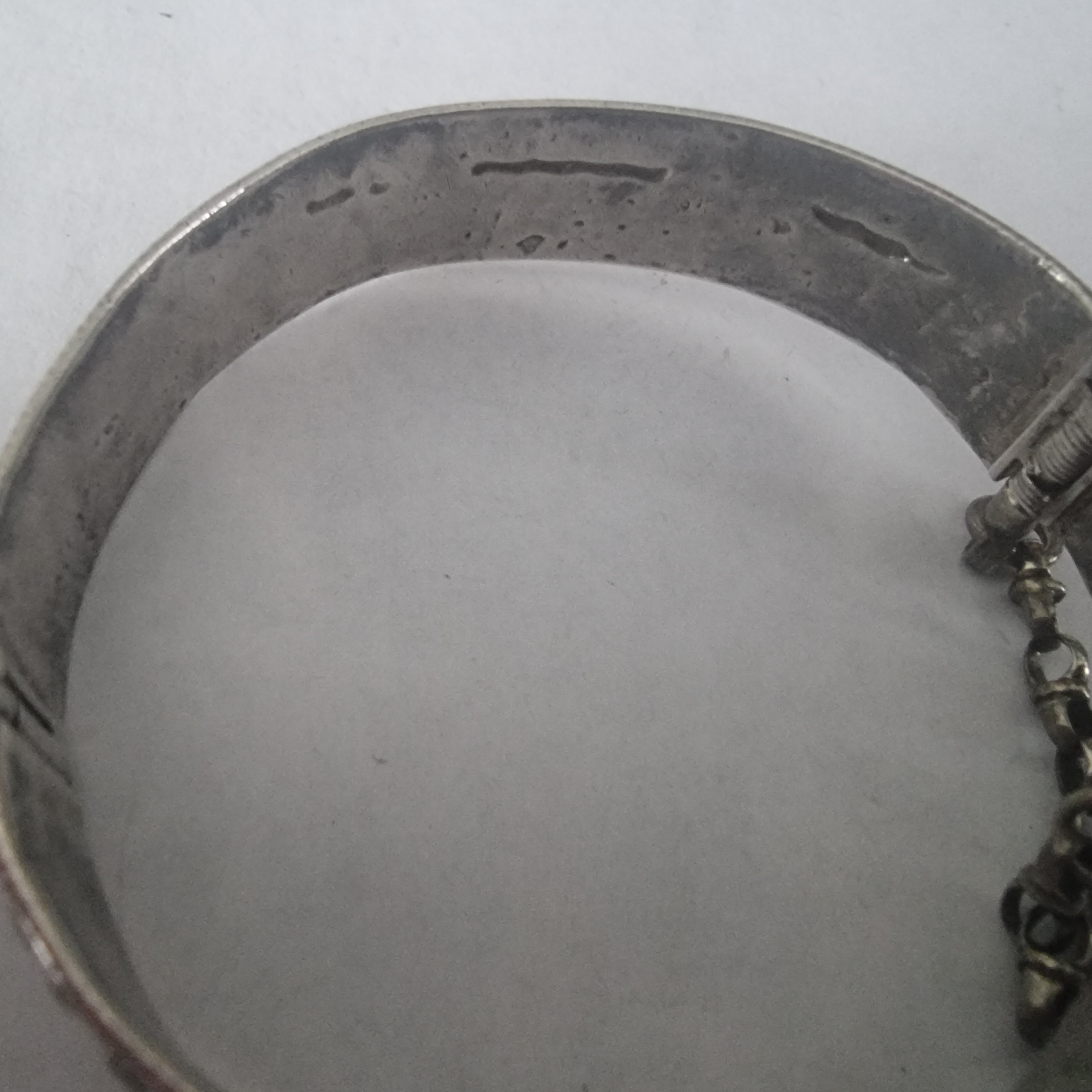 Vintage Berber Marokko armband echt zilver rijk bewerkt