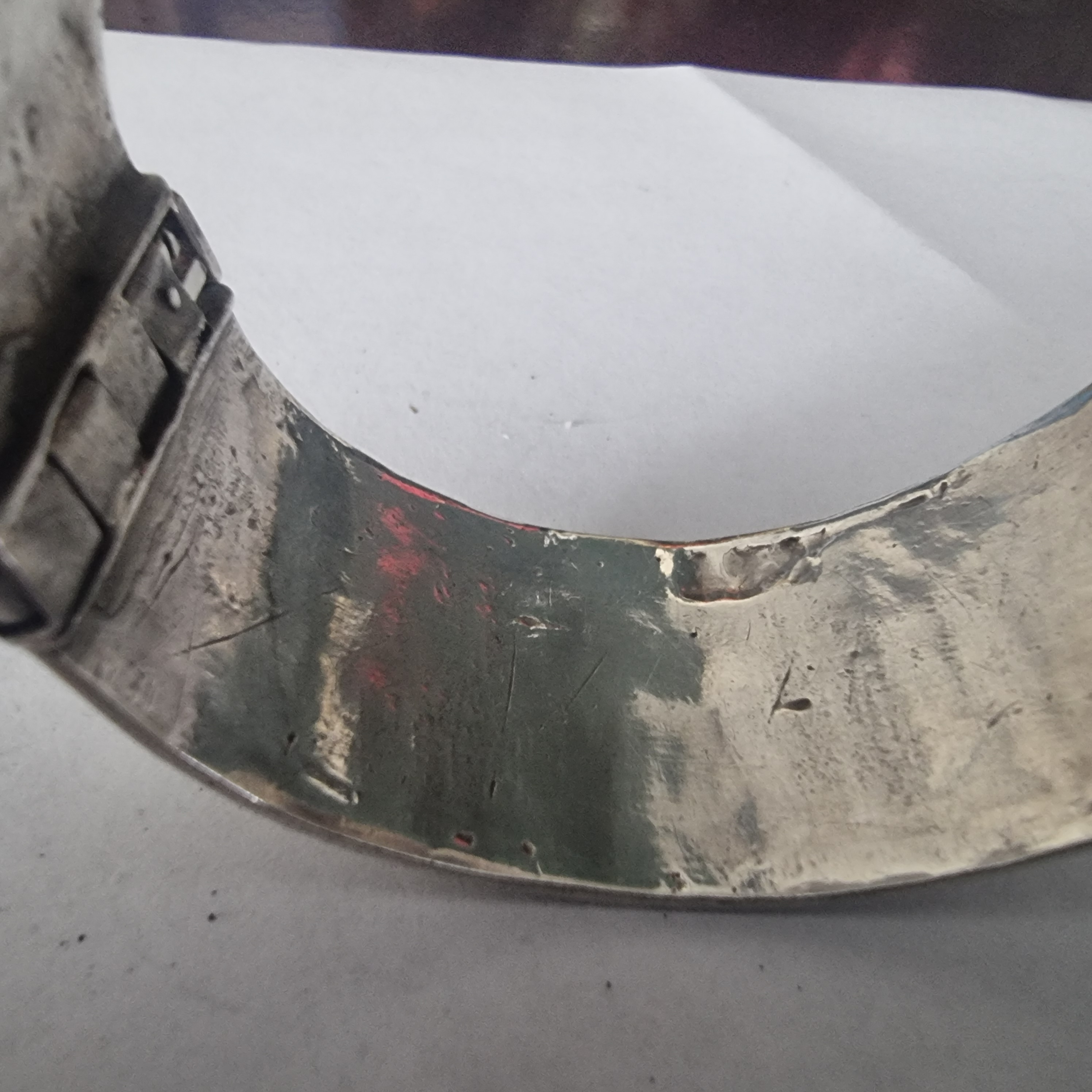 Vintage Berber Marokko armband echt zilver rijk bewerkt.