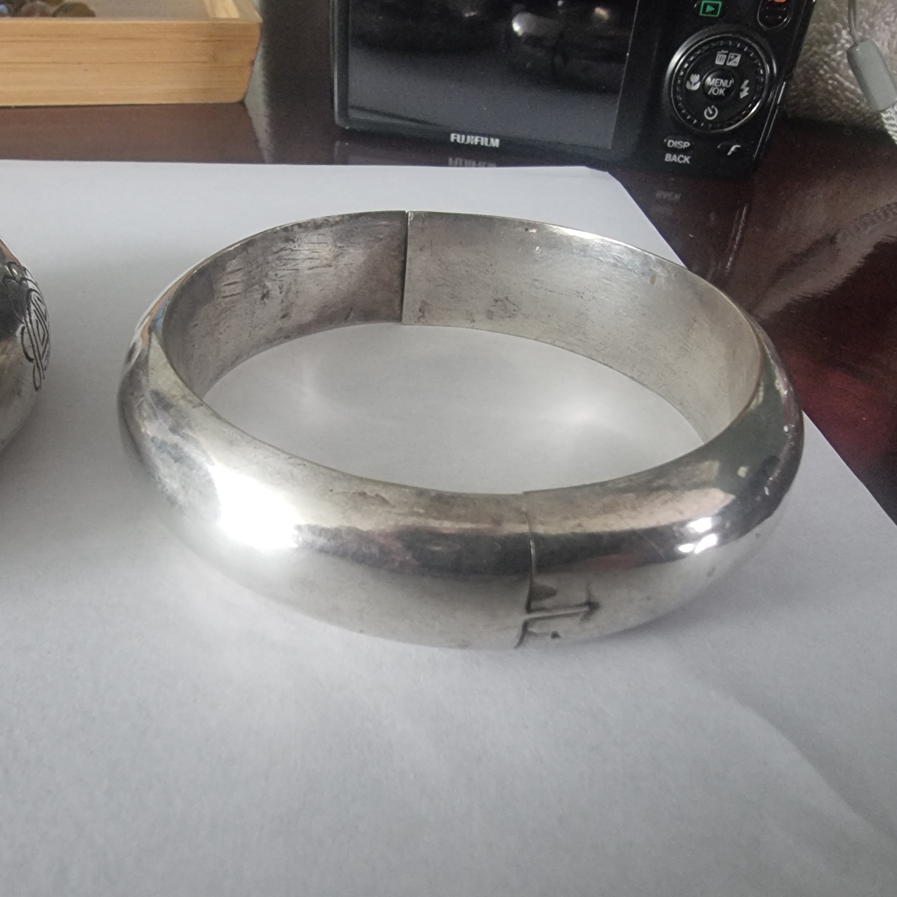 Vintage armband zilver 2 stuks Aziatische armbanden erg mooi
