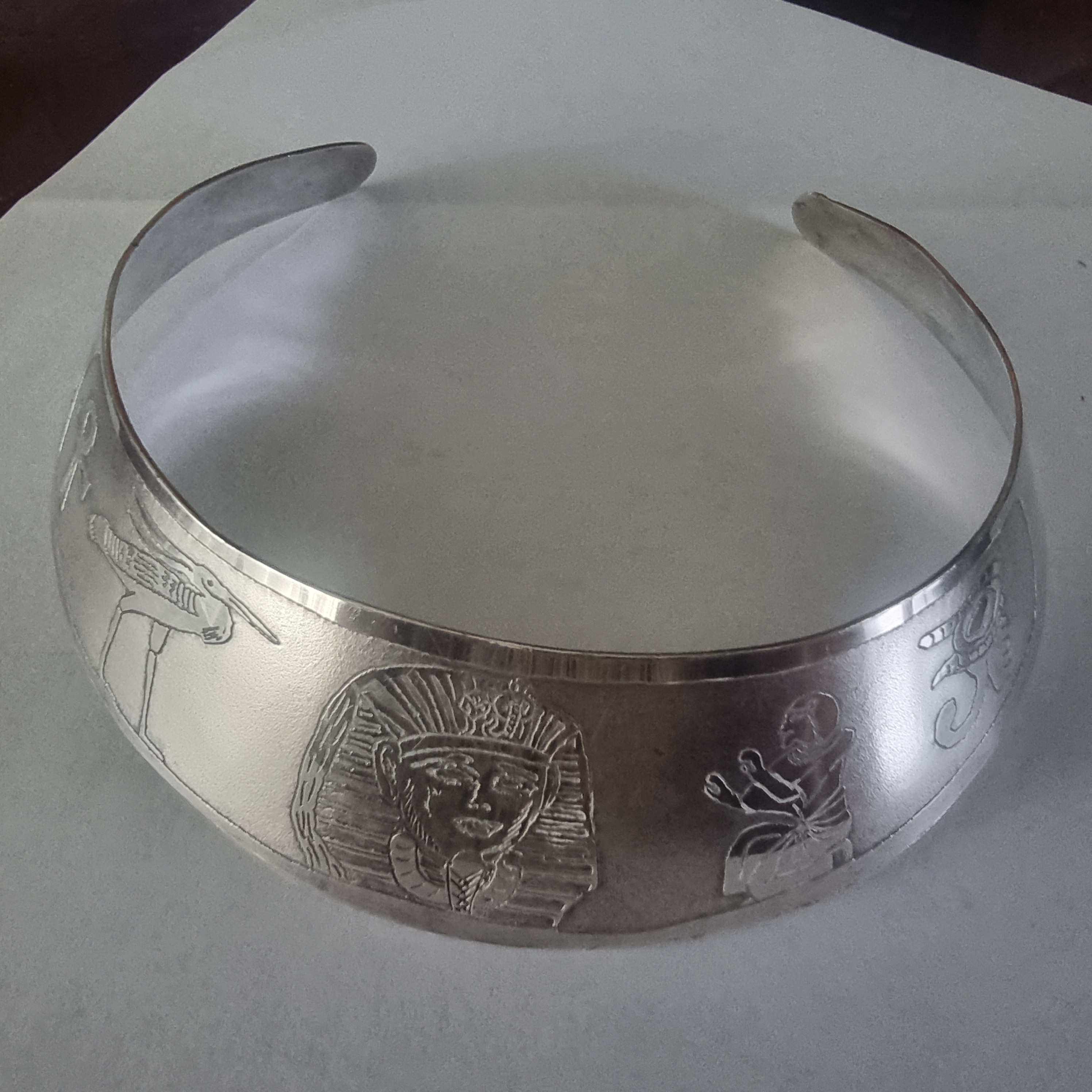 Zilver plate Torque halsband