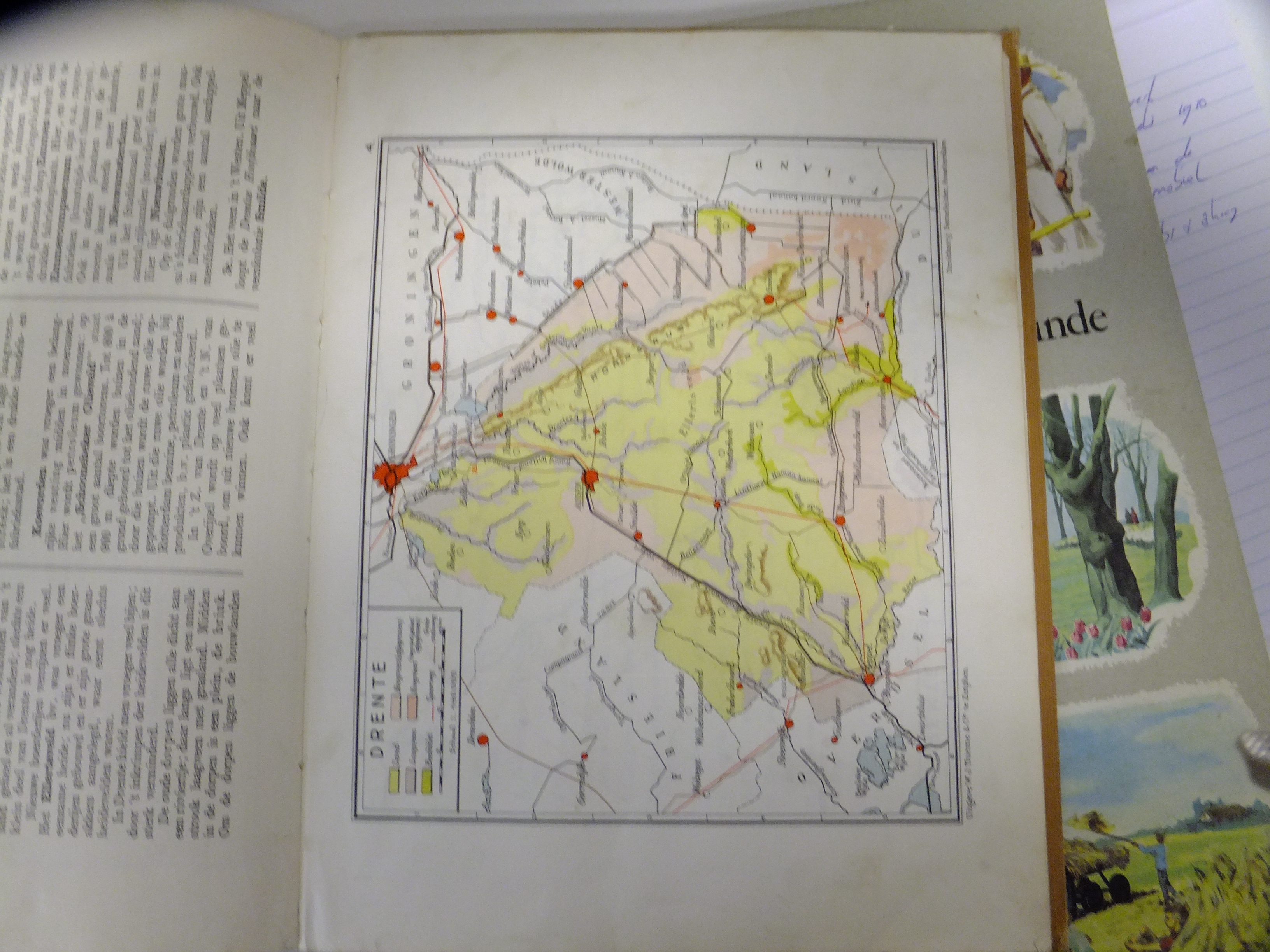 9 nostalgische atlassen + 1 voorbereidende aardrijkskunde – historische onderwijsmaterialen – vanaf jaren '30