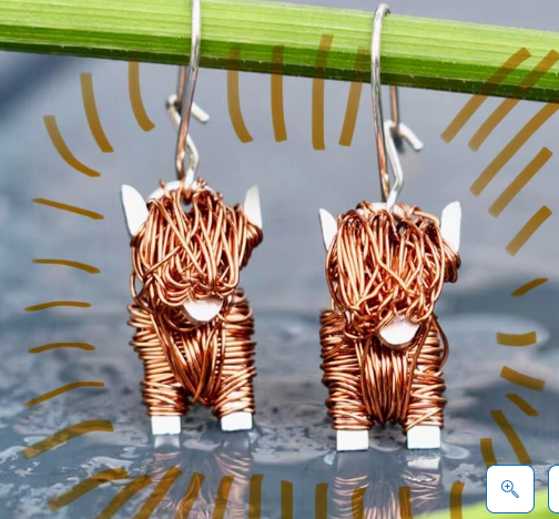 Exclusieve Designer oorbellen door Avril Manderson zilver koper nieuw