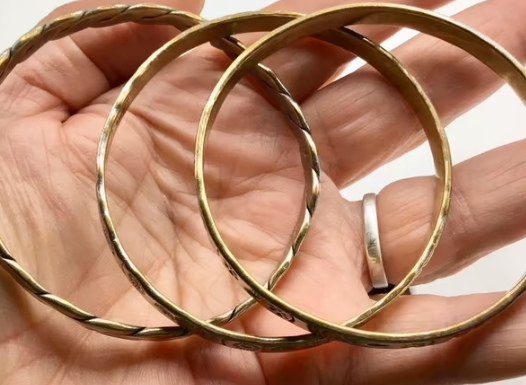 Vintage Taxco armband zilver 925 met koper 3 stuks Taxco