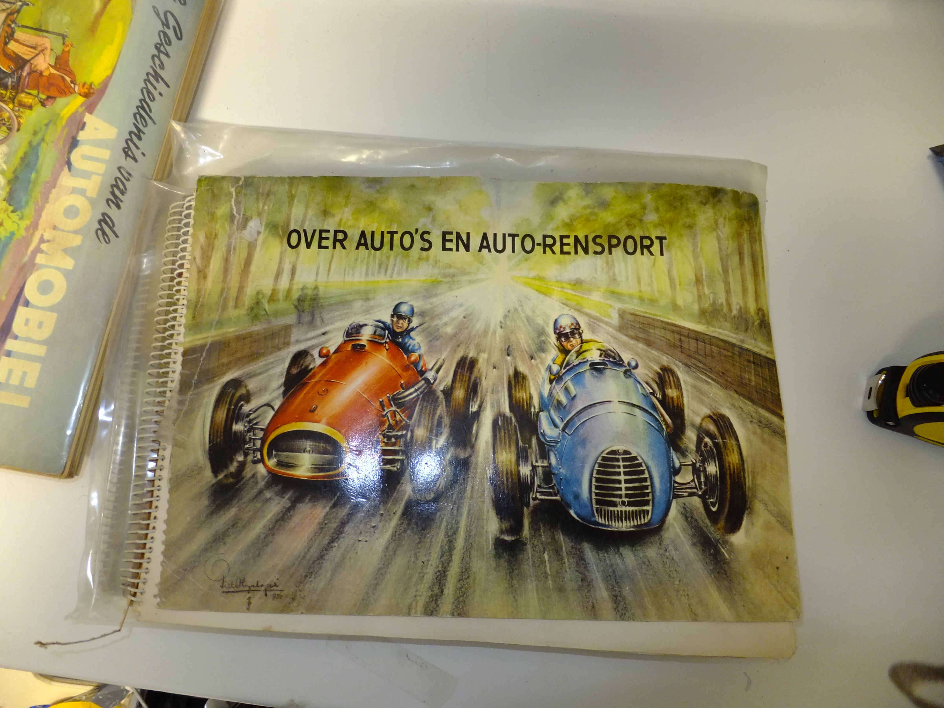 Zeldzame complete set – 4 plaatjesalbums "Geschiedenis van de Automobiel" – ca. 1940-1950