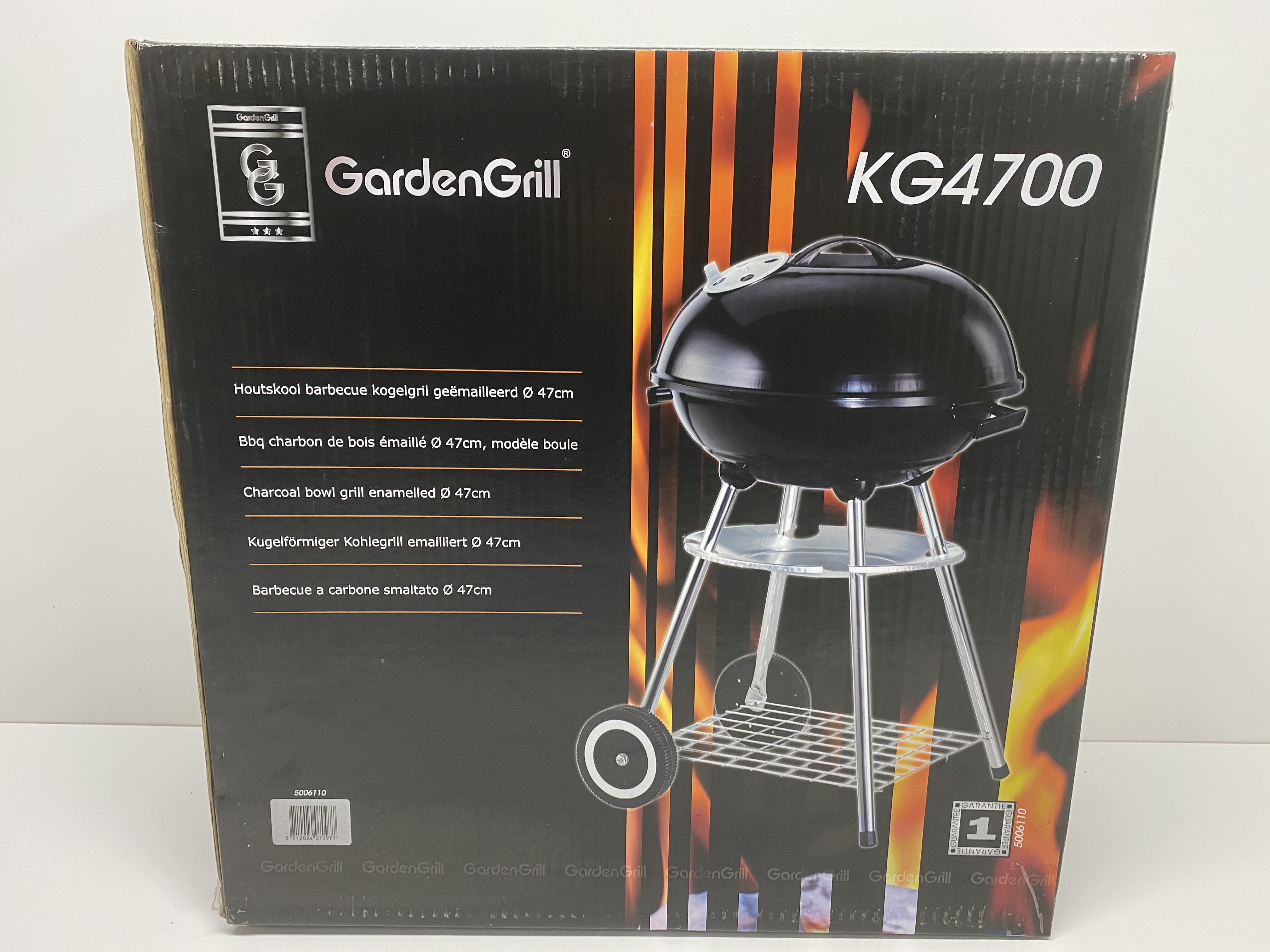 Garden Grill kogelgril KG 4700 zwart  