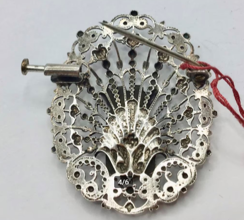 Vintage broche wapen van Trouville Normandië Frankrijk