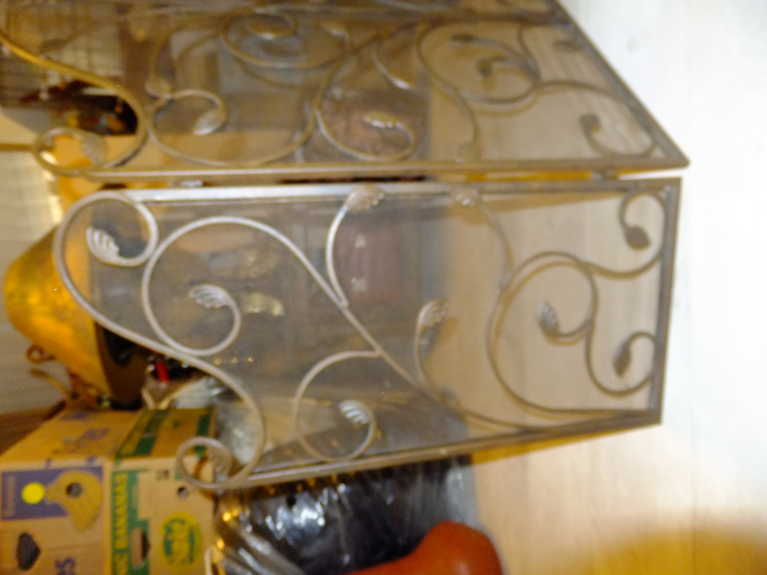 Brocante haardscherm.