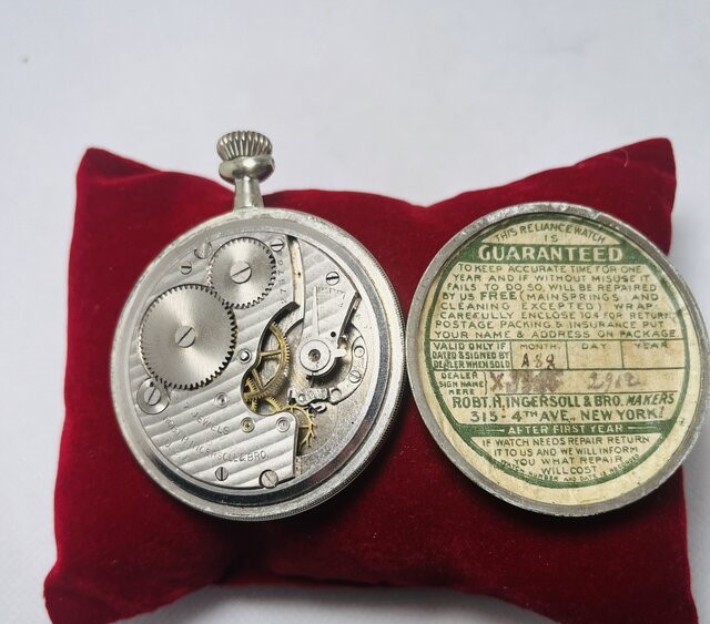 Antiek zakhorloge - Ingersoll Reliance