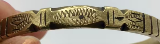 Vintage Tuareg armband koper brons bewerkt Touareg armband
