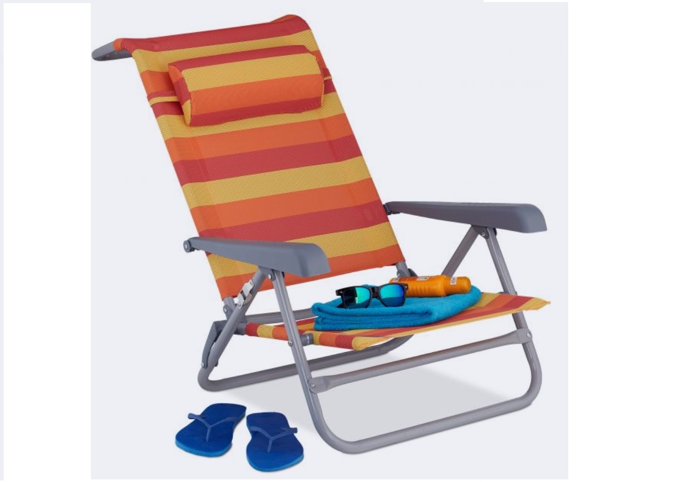 Strandstoel met flesopener