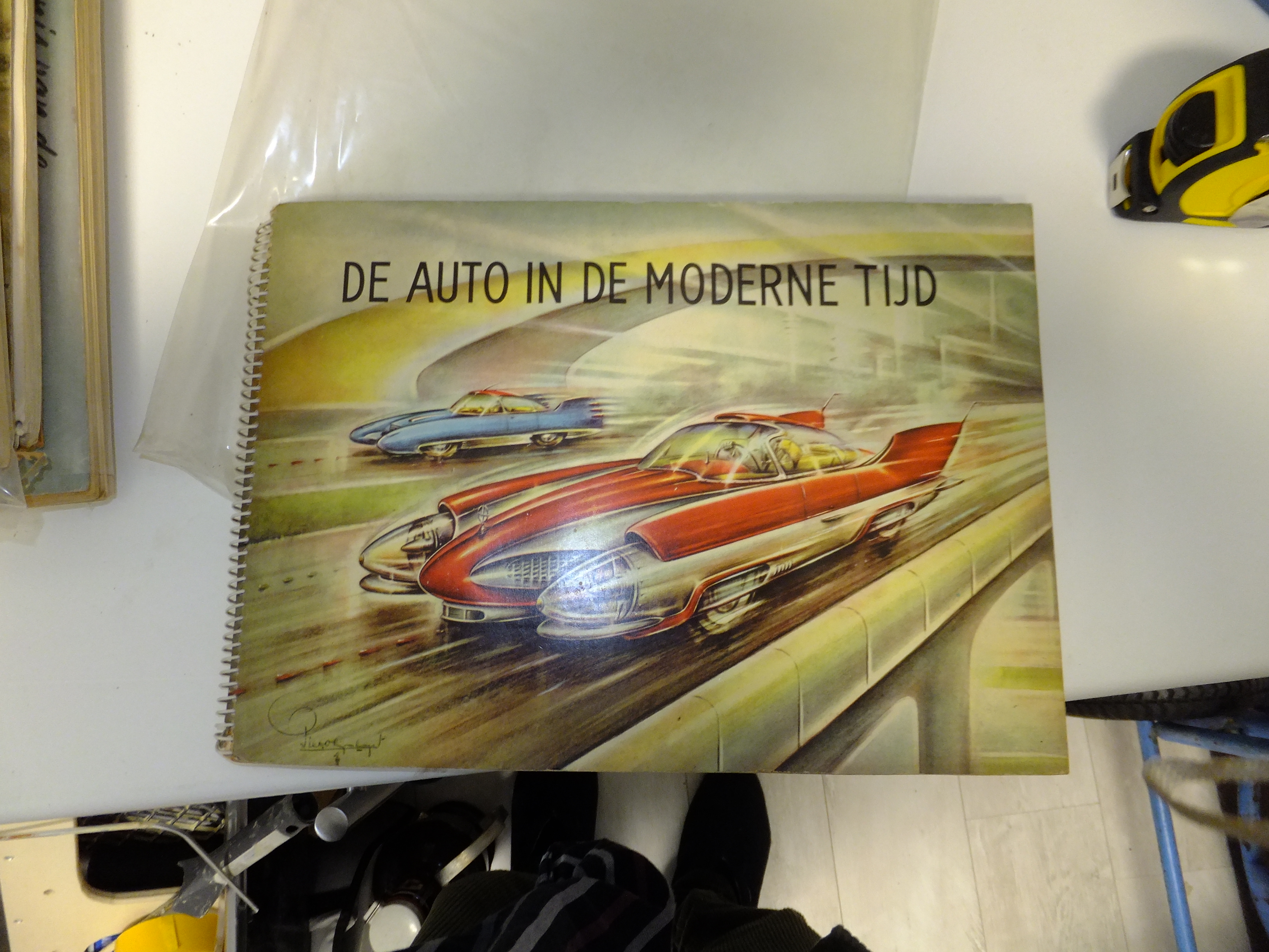 Zeldzame complete set – 4 plaatjesalbums "Geschiedenis van de Automobiel" – ca. 1940-1950
