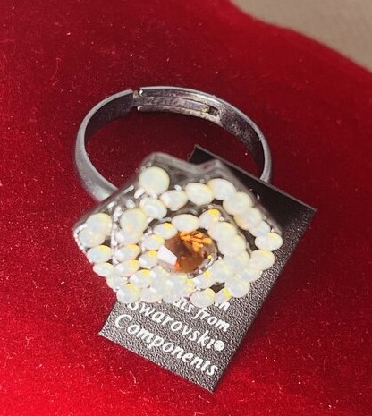 Franse Juweliersring met Swarovski