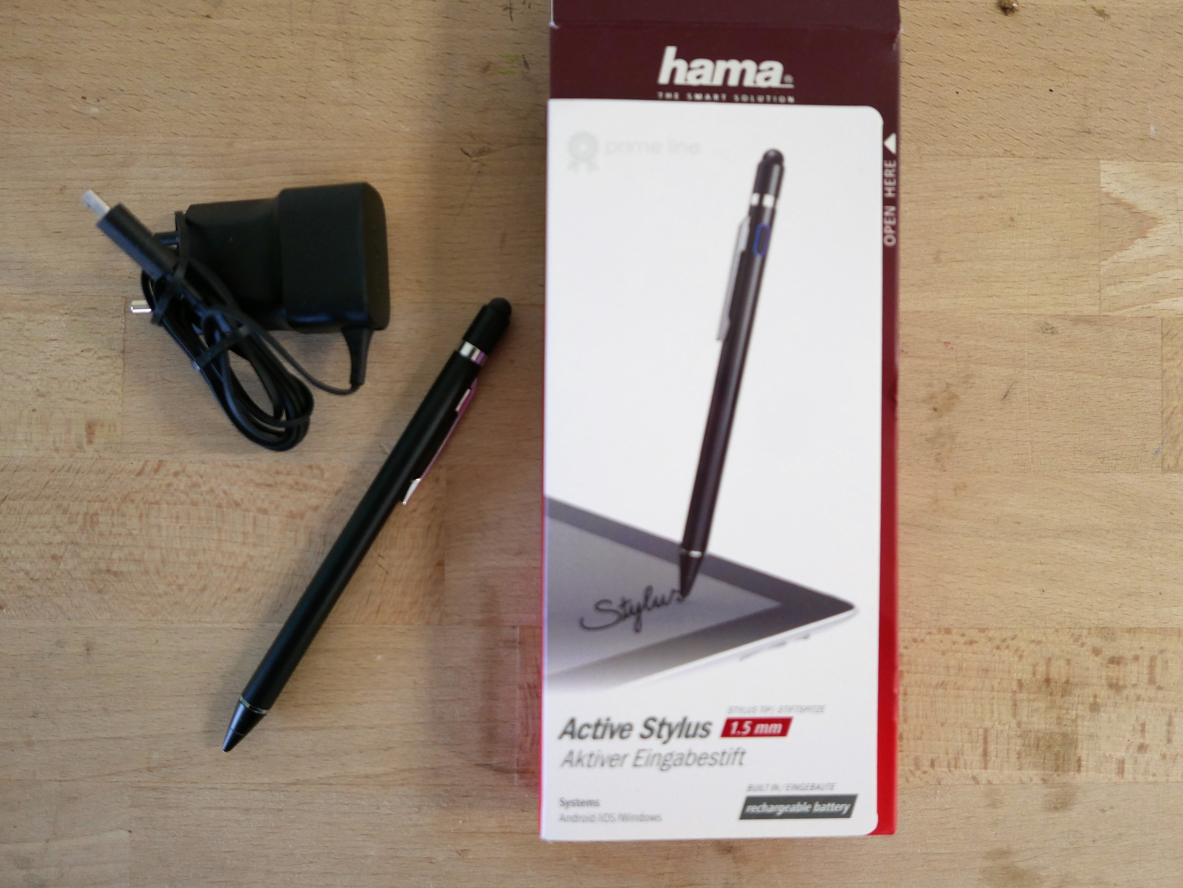 Stylus Hama active pro 1,5mm punt voor tablets