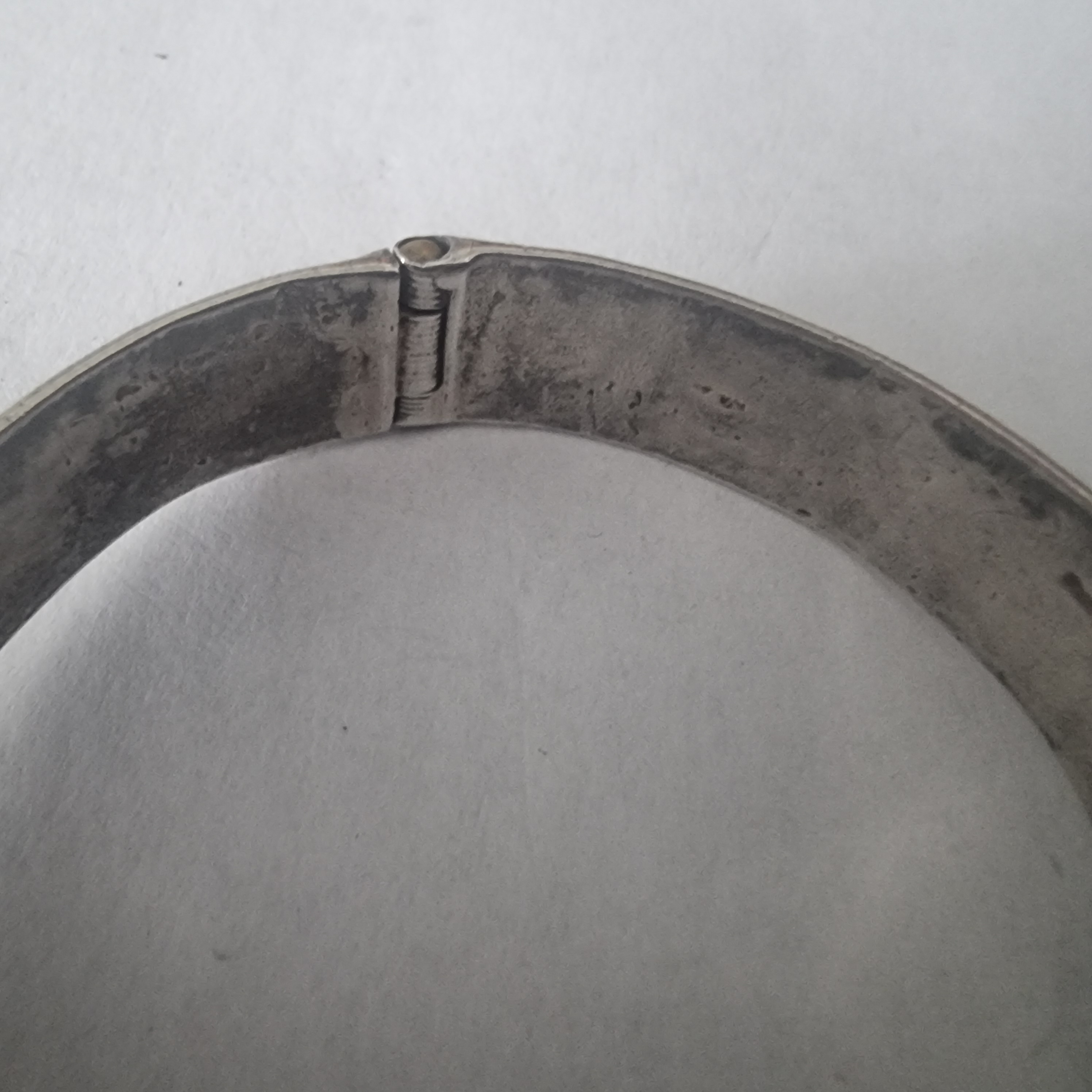 Vintage Berber Marokko armband echt zilver rijk bewerkt