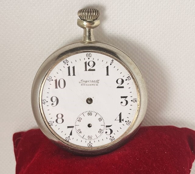 Antiek zakhorloge - Ingersoll Reliance