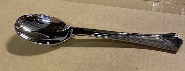 Luxe grote serveerlepel Zilver