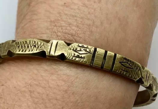 Vintage Tuareg armband koper brons bewerkt Touareg armband