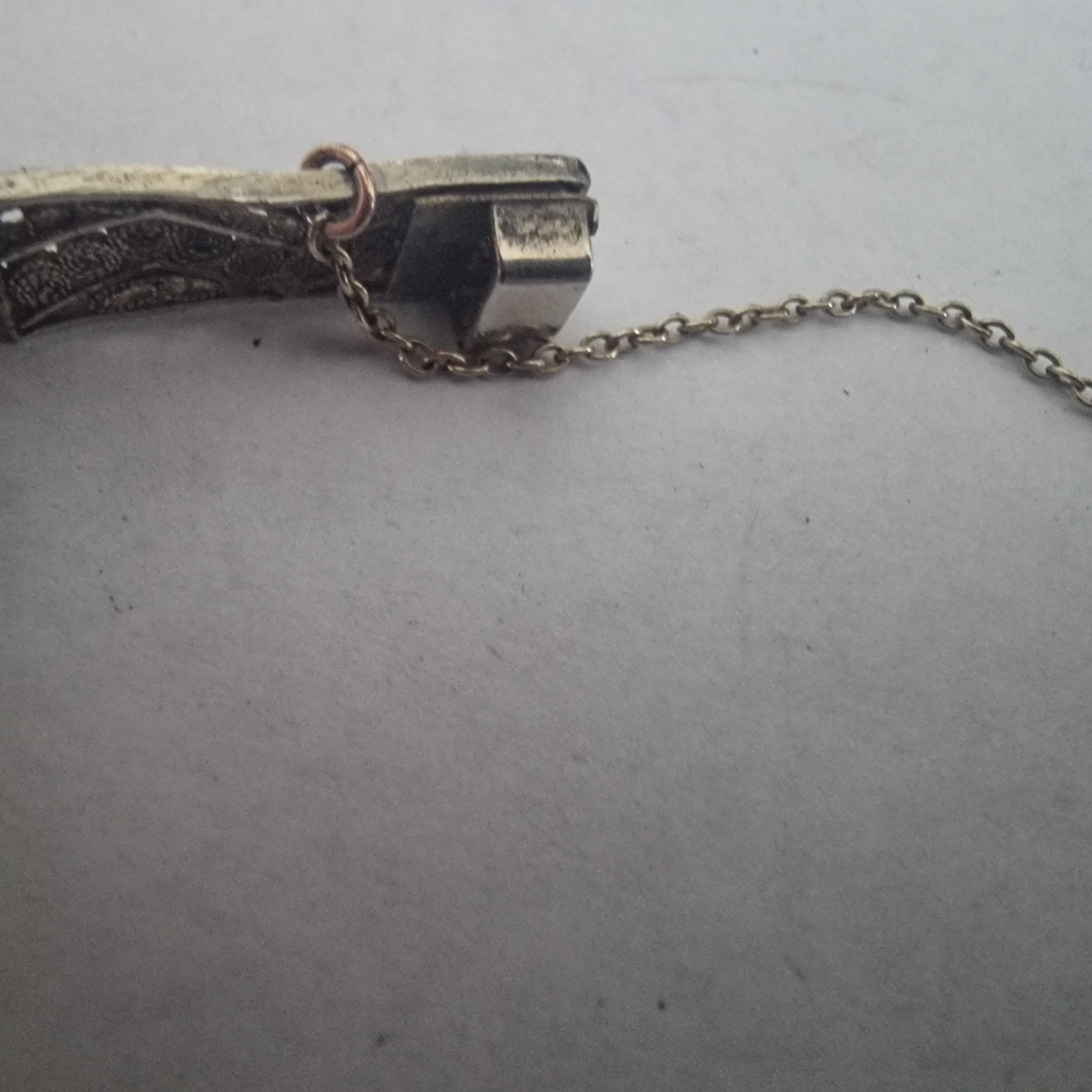 Antieke armband Filigrein silver gemerkt goud verguld 