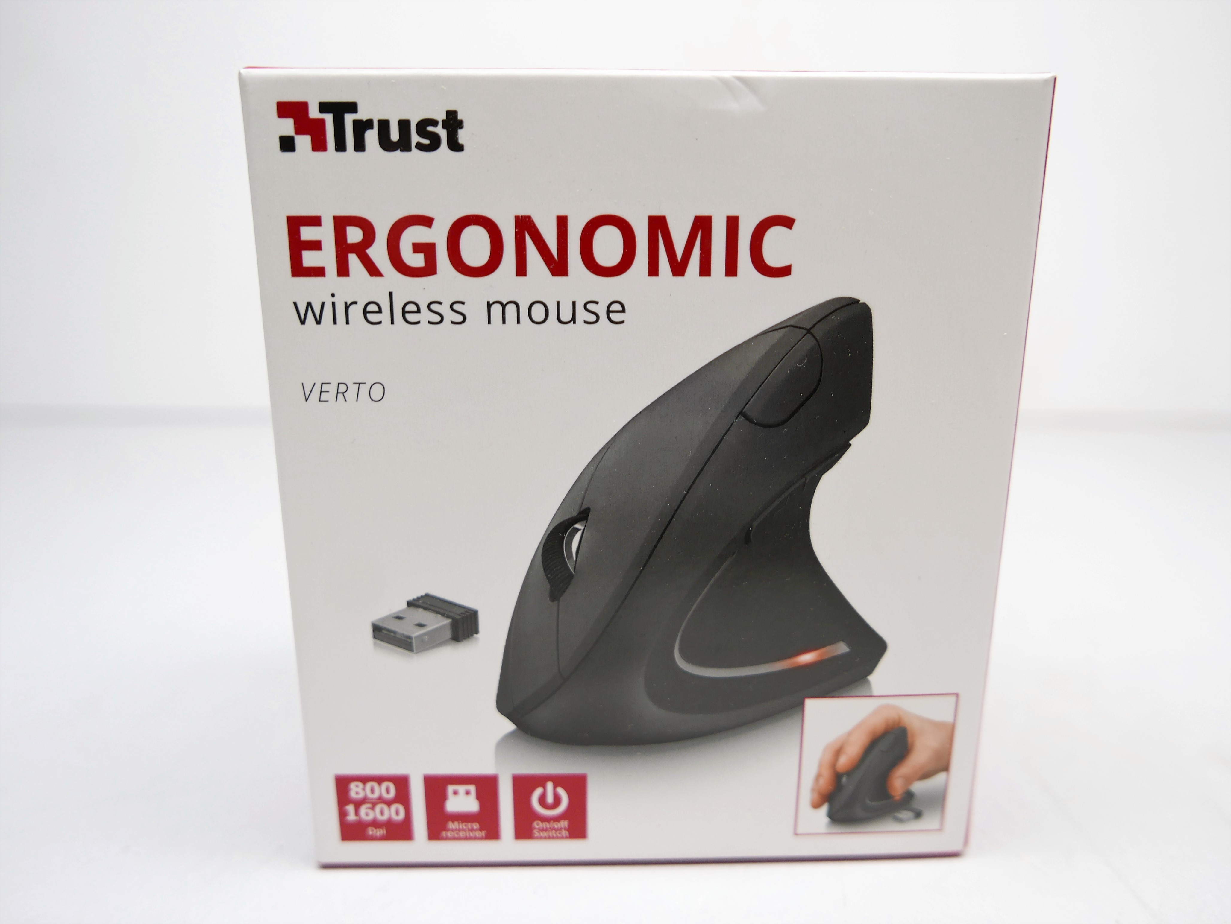 Trust Verto draadloze ergonomische muis