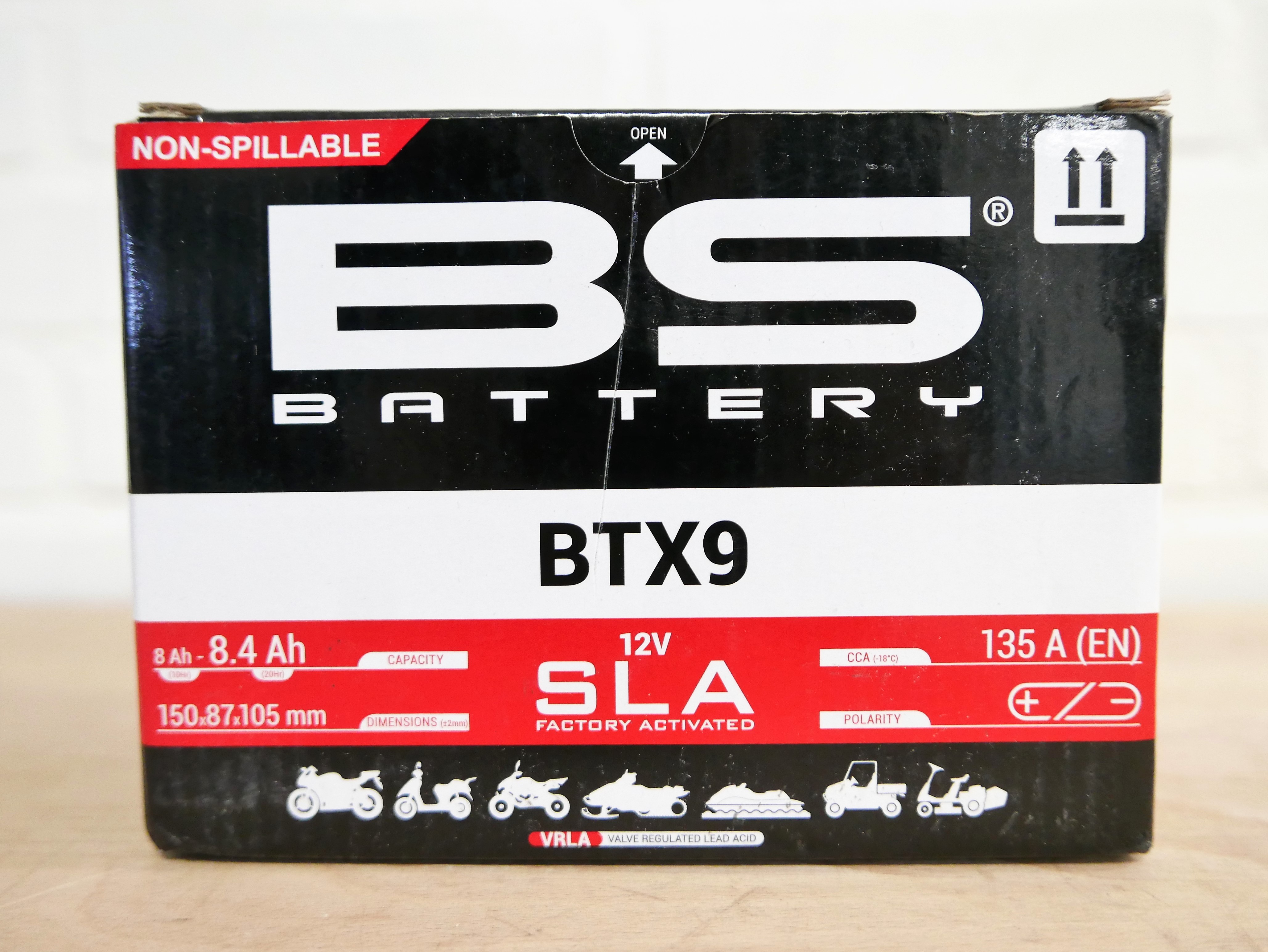 BS battery BTX9 
