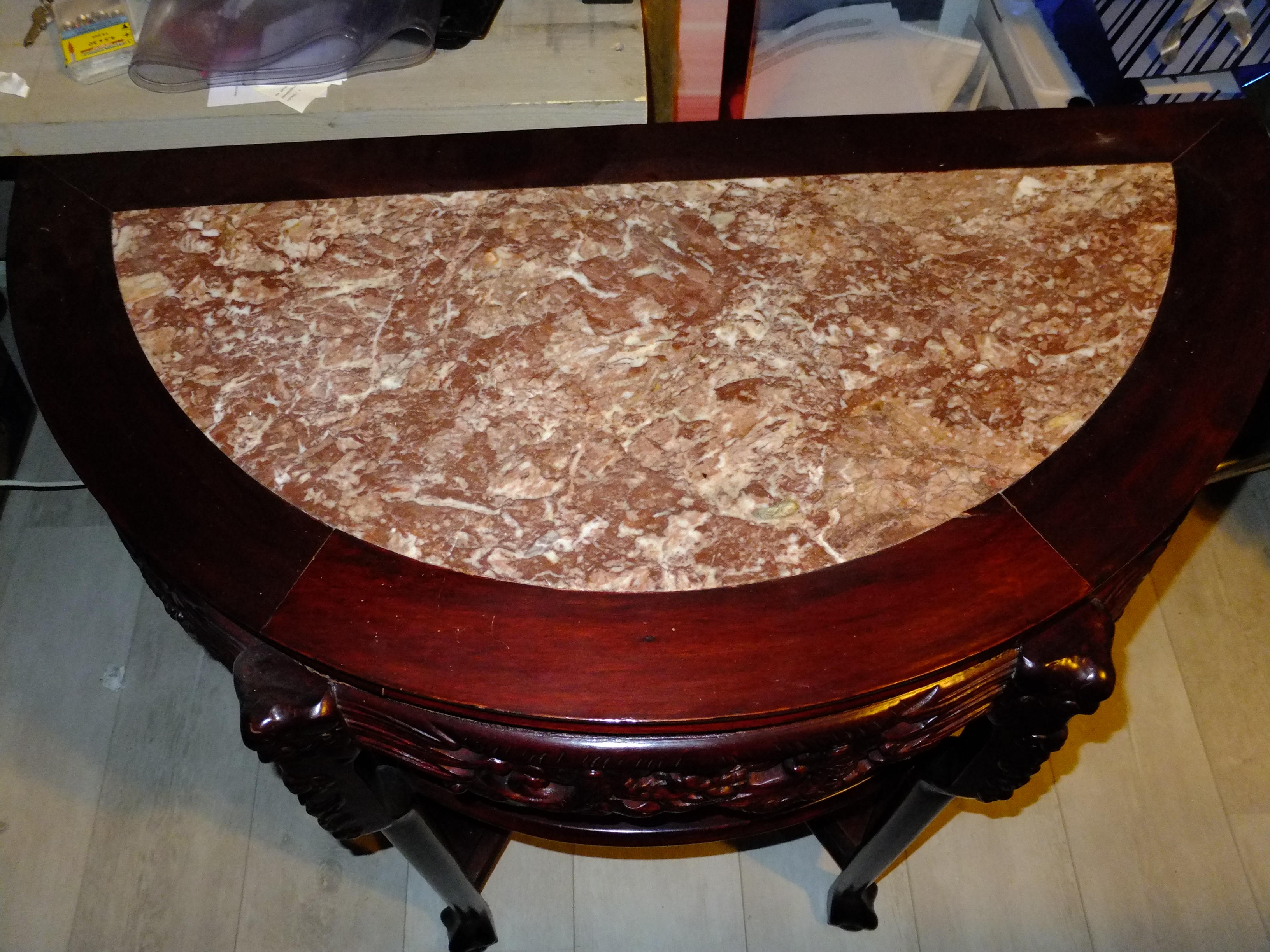 Sidetable met marmer blad