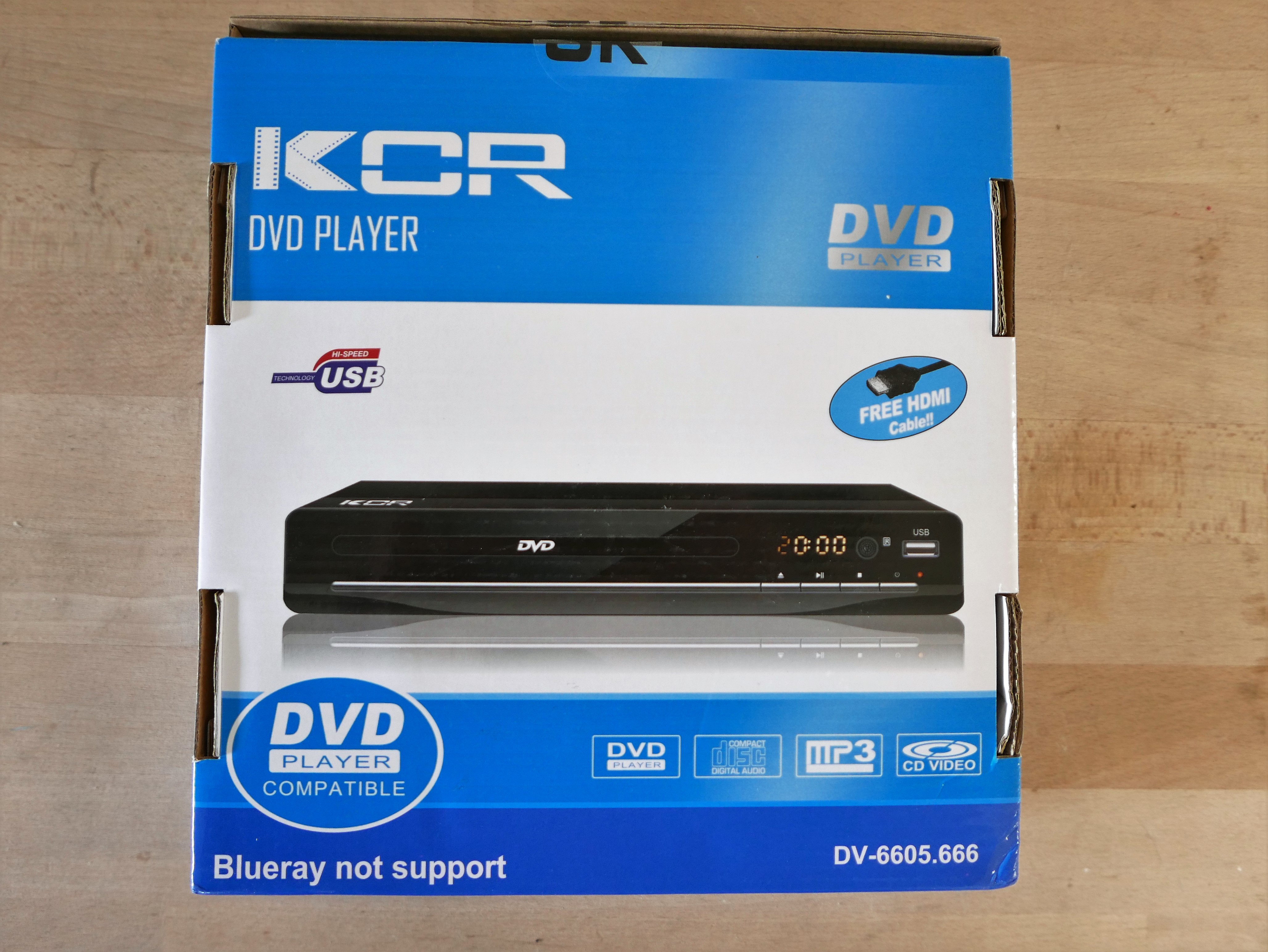 KCR dvd-speler 6605.666 (Adviesprijs € 39,-)