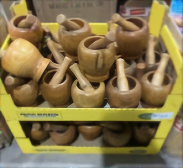 Set van 30 houten vijzels – gelakt, voedselveilig 