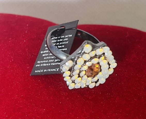 Franse Juweliersring met Swarovski