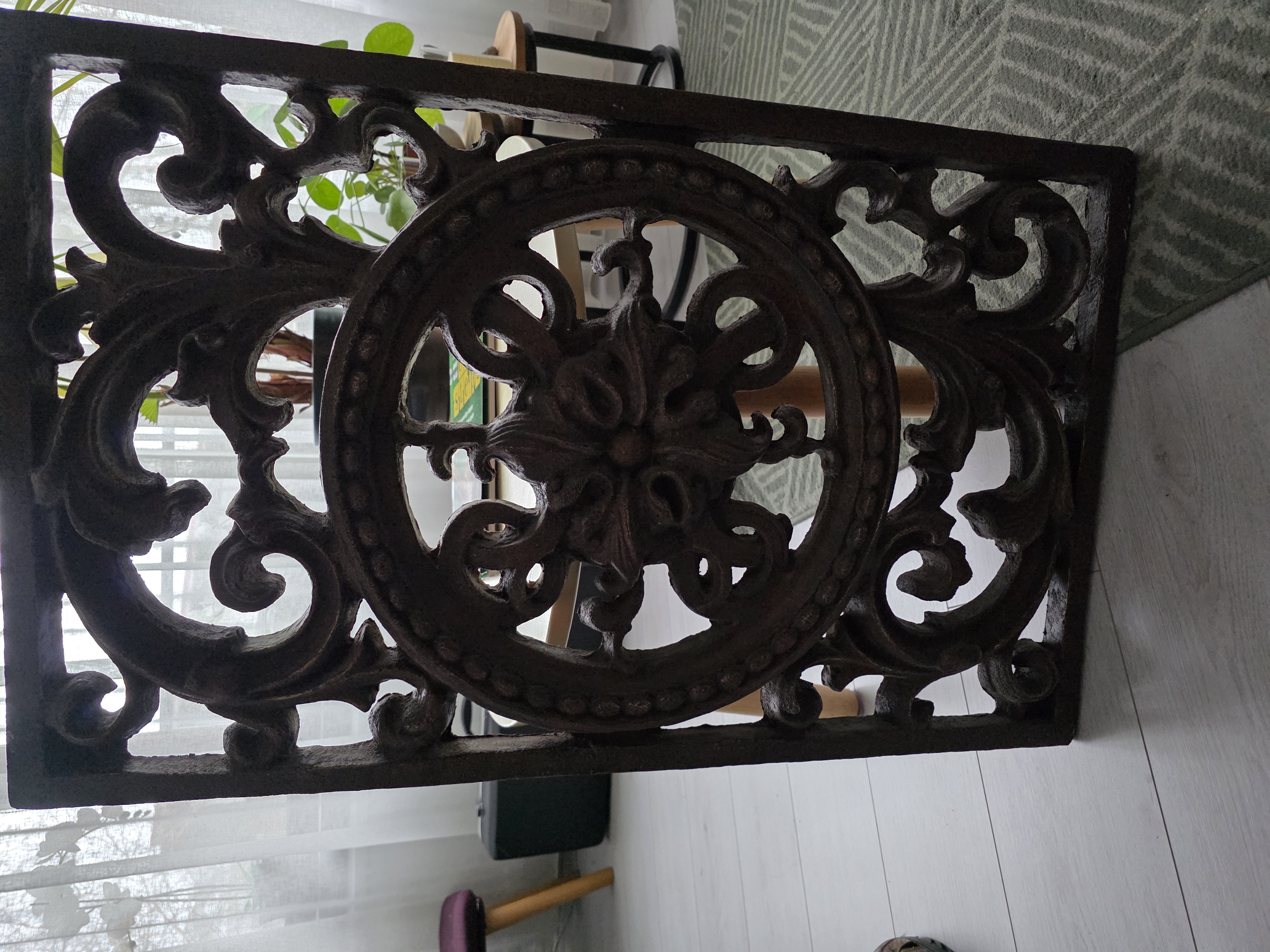 Zeer mooi houten raster frame